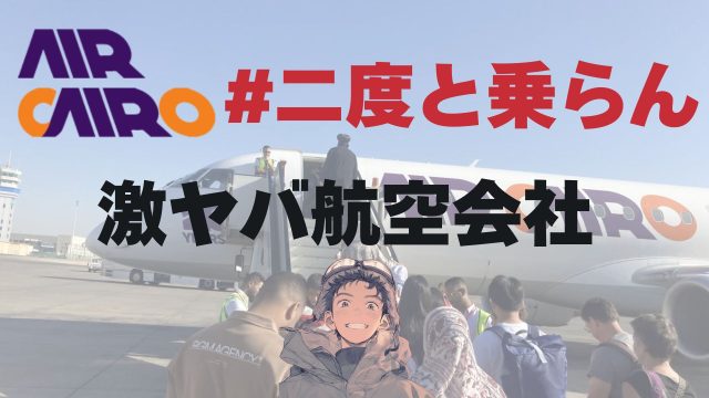 #もう二度と乗らん。カイロ航空/エアカイロ搭乗記　ルクソール-カイロ